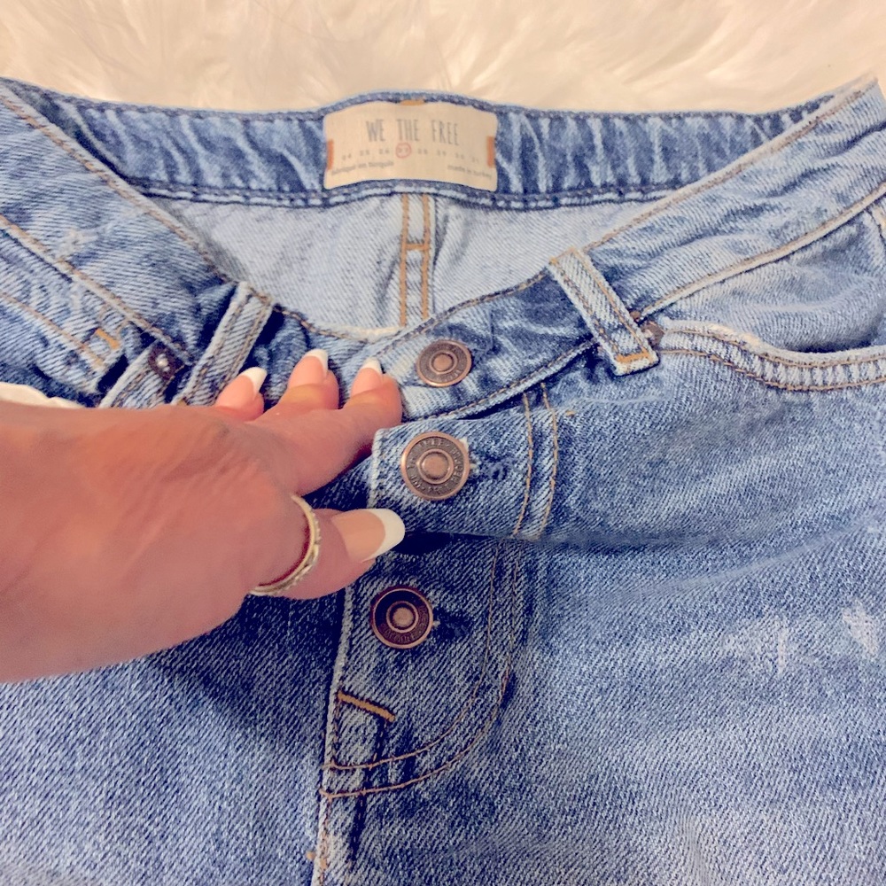 Free people denim mini skirt ❤️